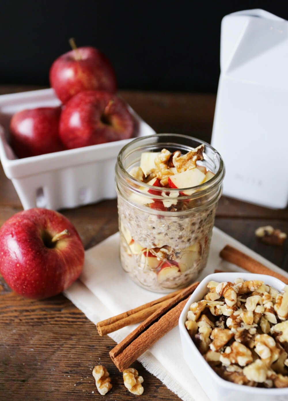 Apple Cinnamon Overnight Oats