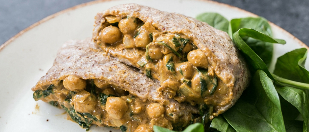 Your Clients Will Love This Healthy Chickpea & Spinach Roti