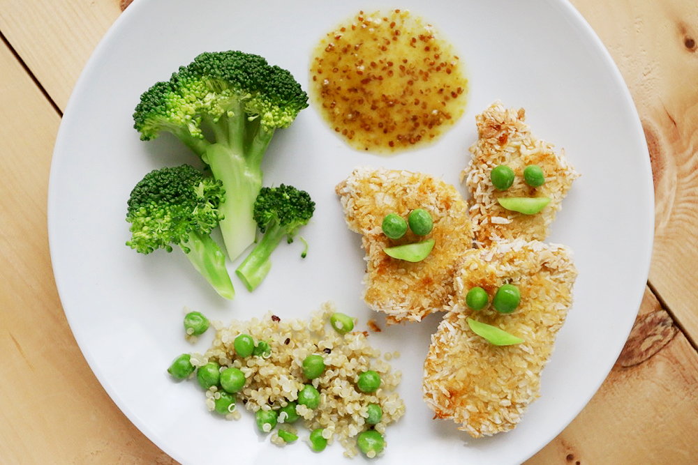 Healthy Family-Friendly Meals and Snacks: Crispy Coconut Chicken Fingers
