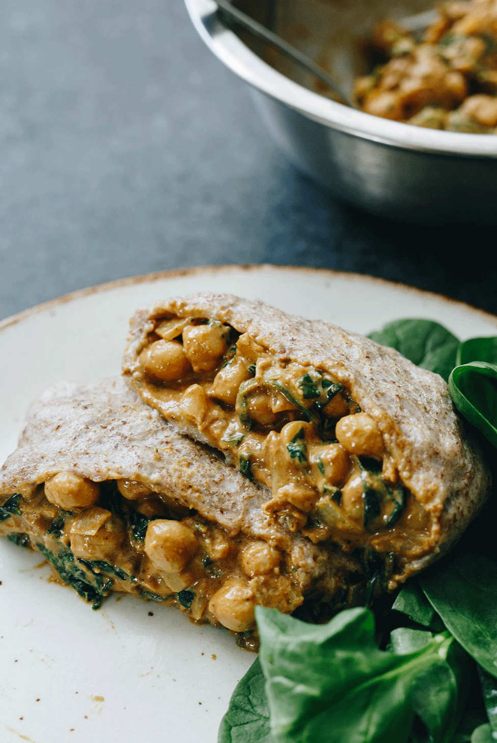 Chickpea & Spinach Roti