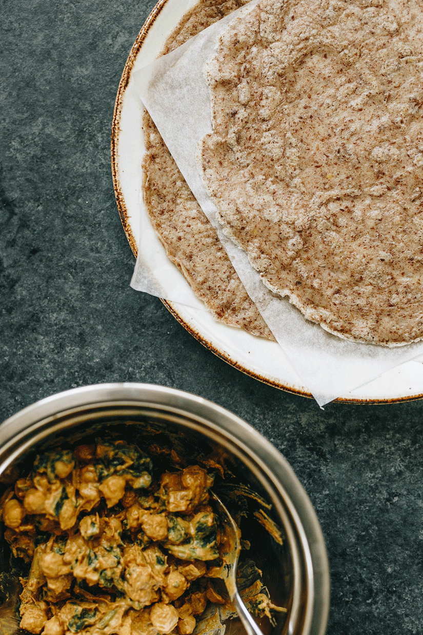 Chickpea & Spinach Roti