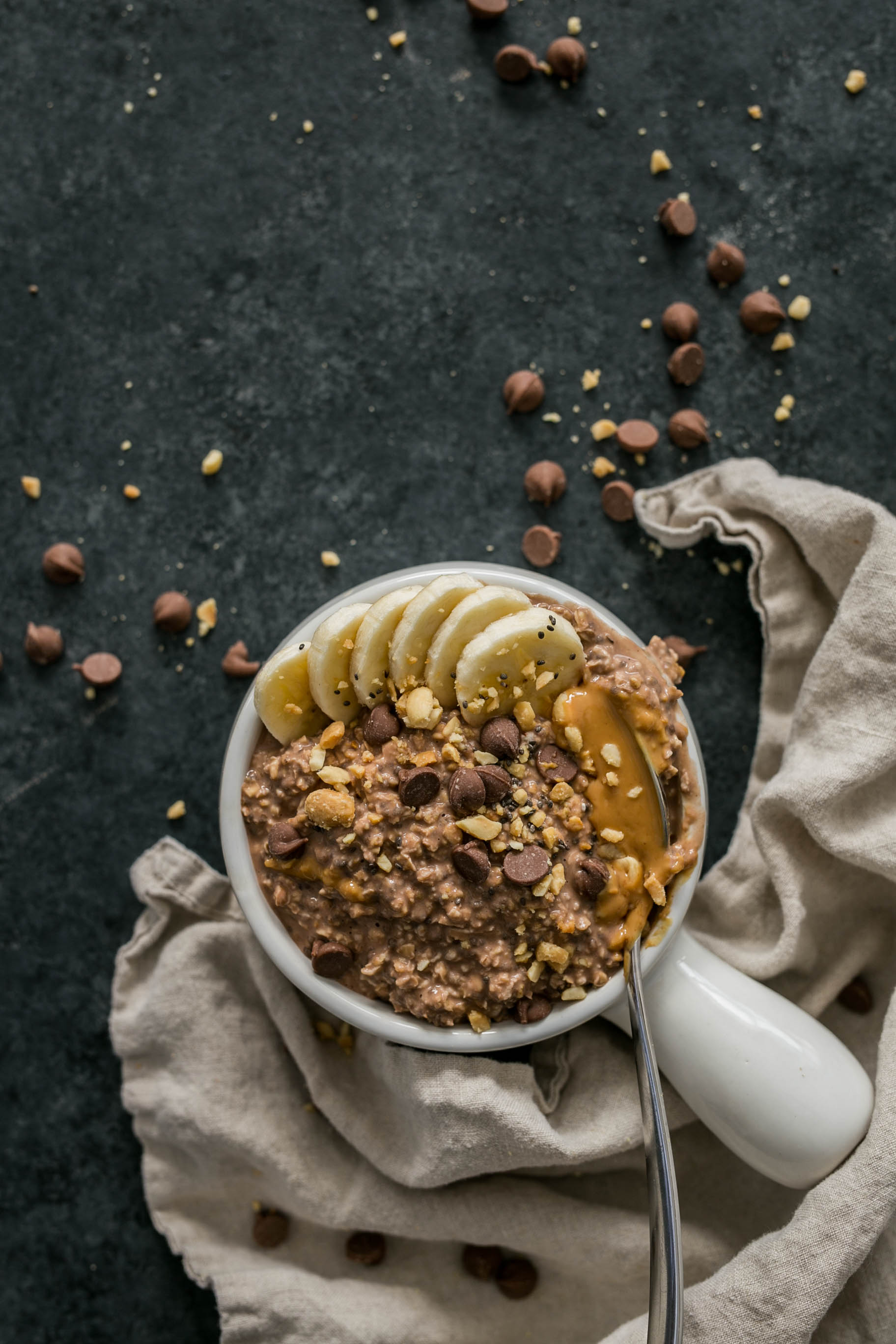 Peanut Butter Cup Overnight Oats