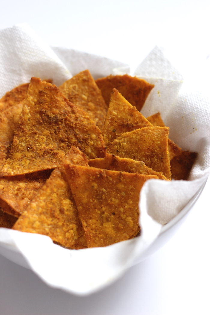 Healthy homemade Doritos.