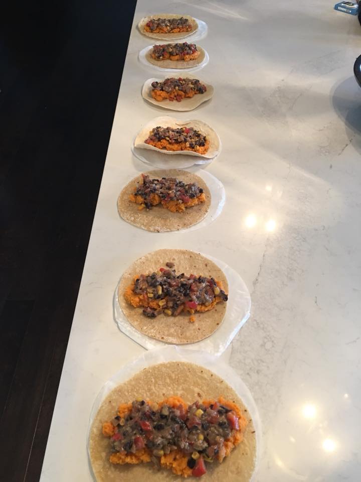 Meal Prep Black Bean & Sweet Potato Freezer Burritos