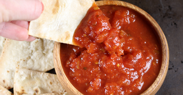 20 Healthy Meals to Make with Non-Perishable Foods: Brown Rice Chips with Salsa