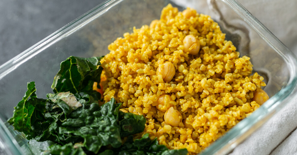 20 Healthy Meals to Make with Non-Perishable Foods: Maple Turmeric Chickpeas & Freekeh