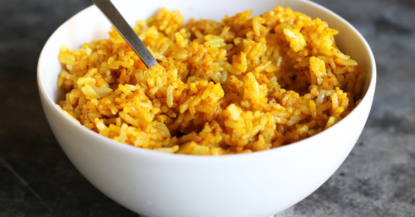 20 Healthy Meals to Make with Non-Perishable Foods: Turmeric Chili Rice