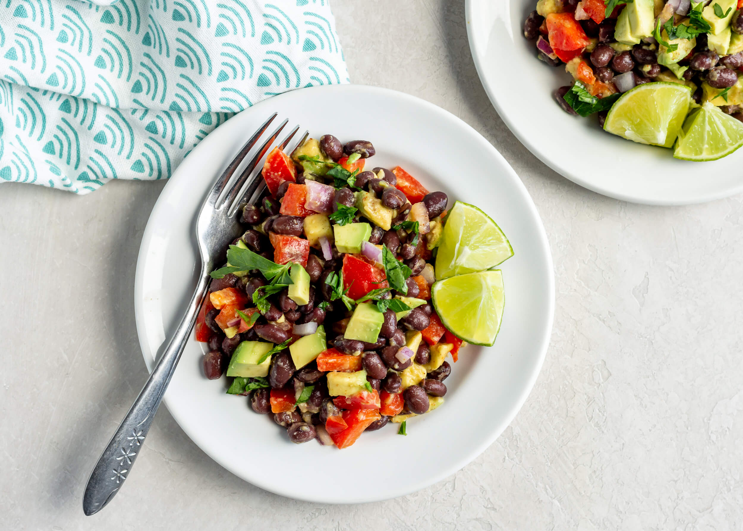20 Healthy Meals to Help Your Clients Eat Healthy on a Tight Budget: Mexican Black Bean Salad