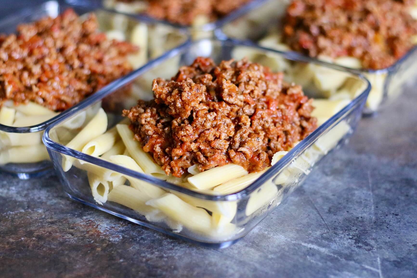 20 Family-Friendly Meals Your Clients Will Love: Meal Prep Pasta & Meat Sauce