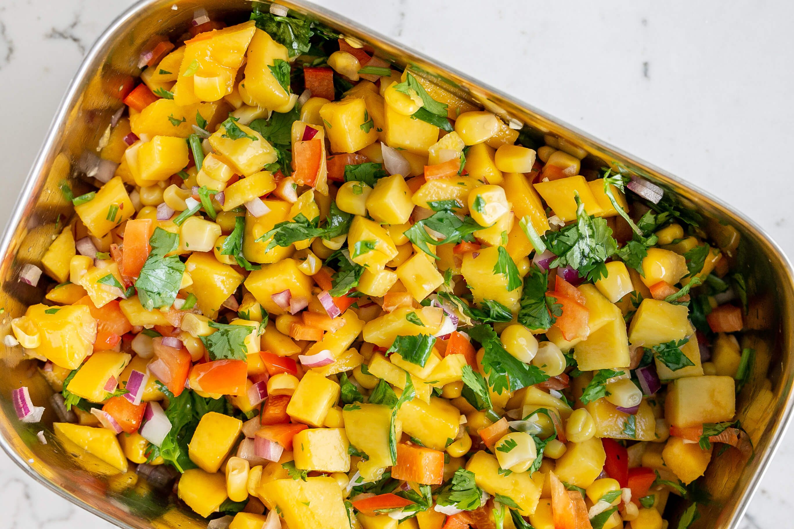 20 Low-Fat Oil-Free Meals Your Clients Will Love: Mango Salsa