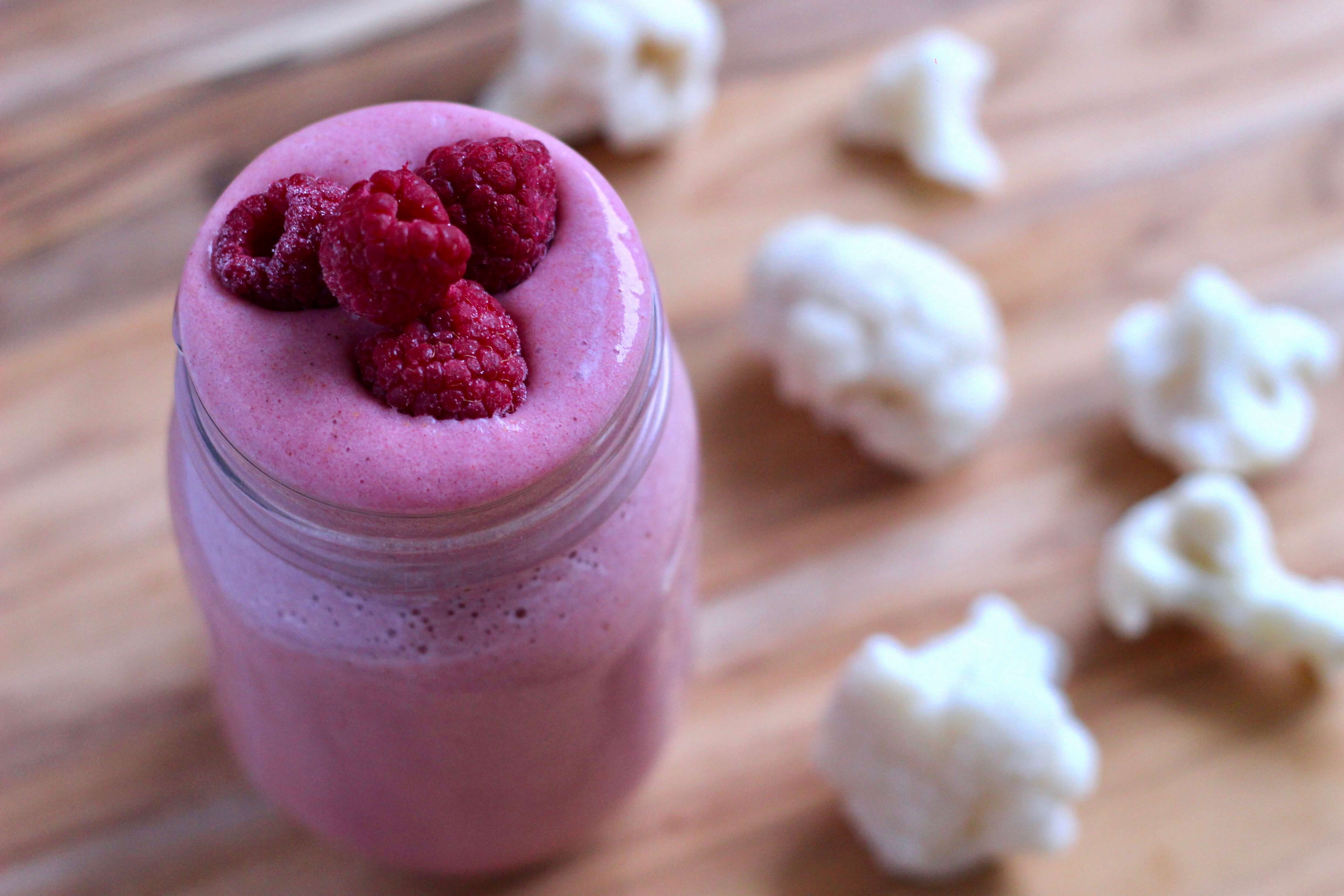 20 High Protein, Plant-Based Meals Your Clients Will Love: Raspberry Zinger Smoothie