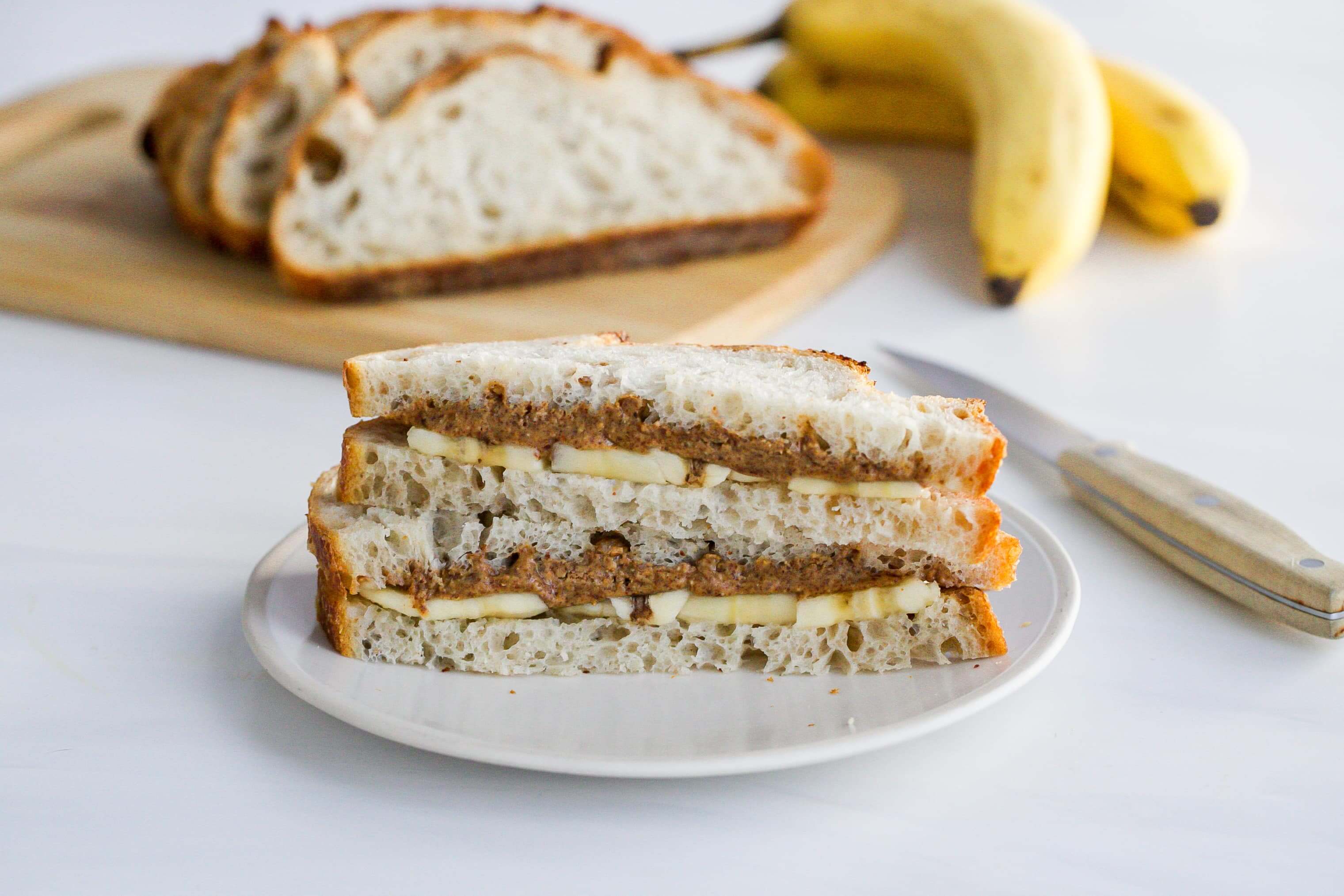 5 Ingredient Meal Ideas Your Clients Will Love: Almond Butter & Banana Sandwich