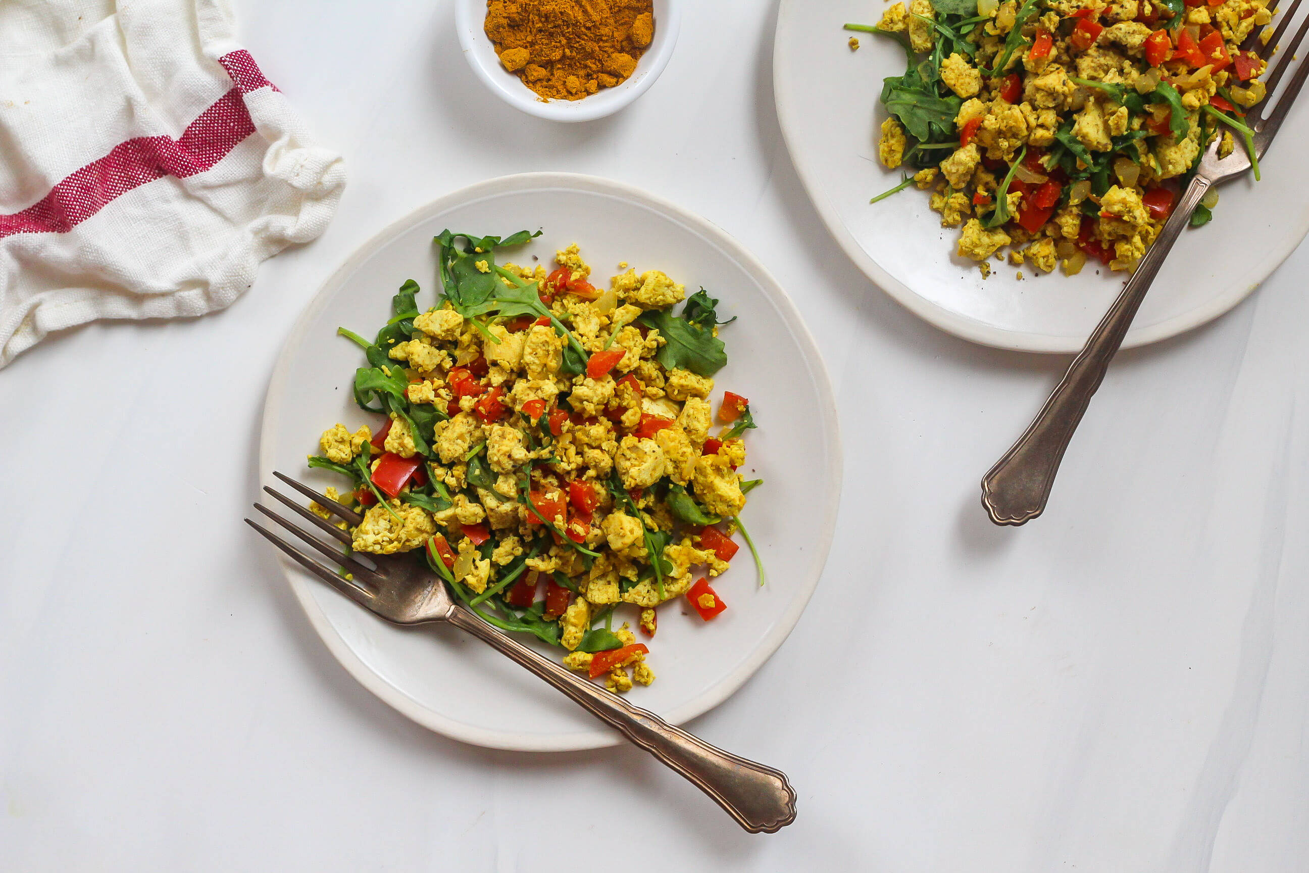 21 One Pan Meals Your Clients Will Love: Curried Tofu Scramble