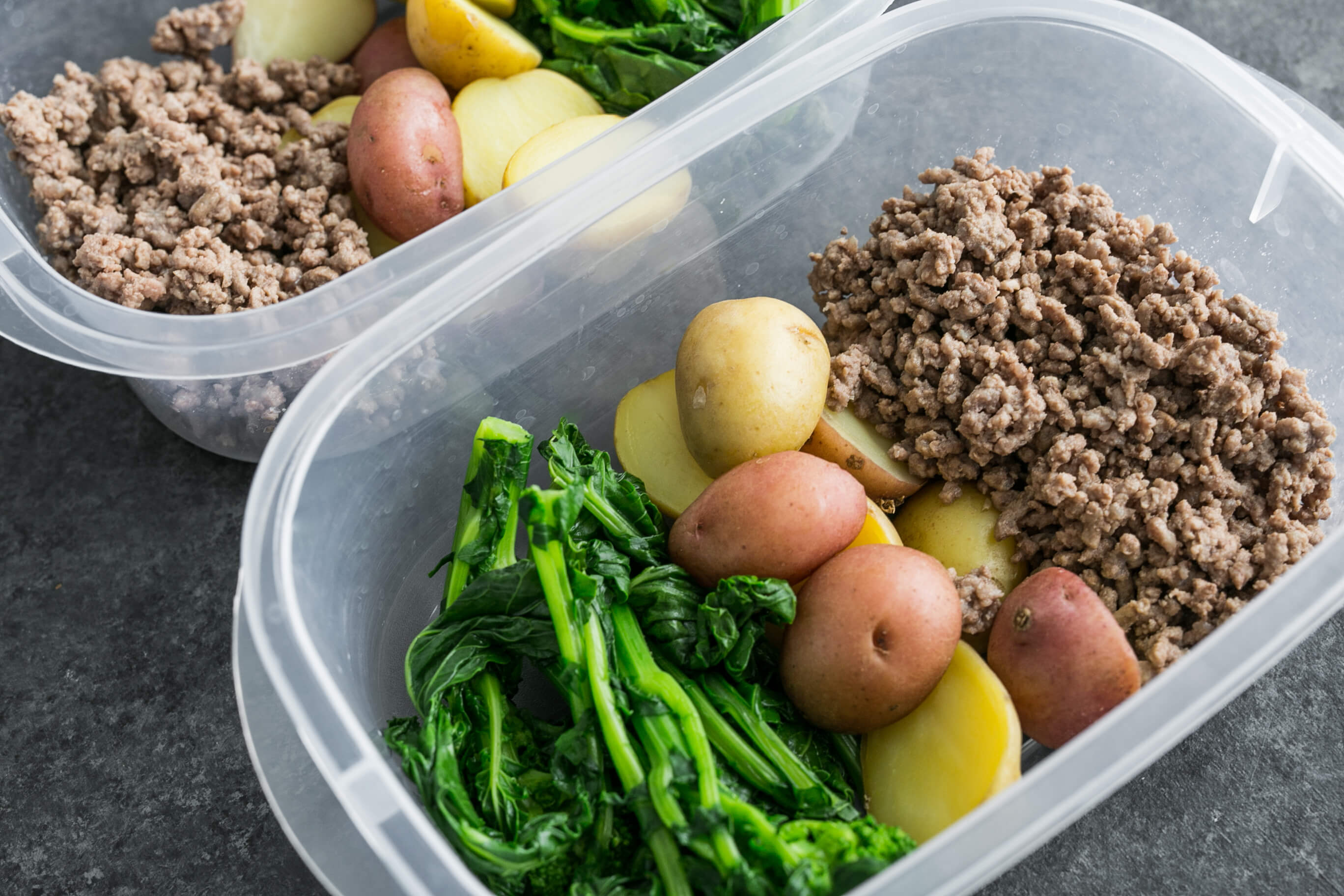 20 Simple Meals to Help Your Clients Hit Their Macros: Ground Beef, Potatoes & Rapini