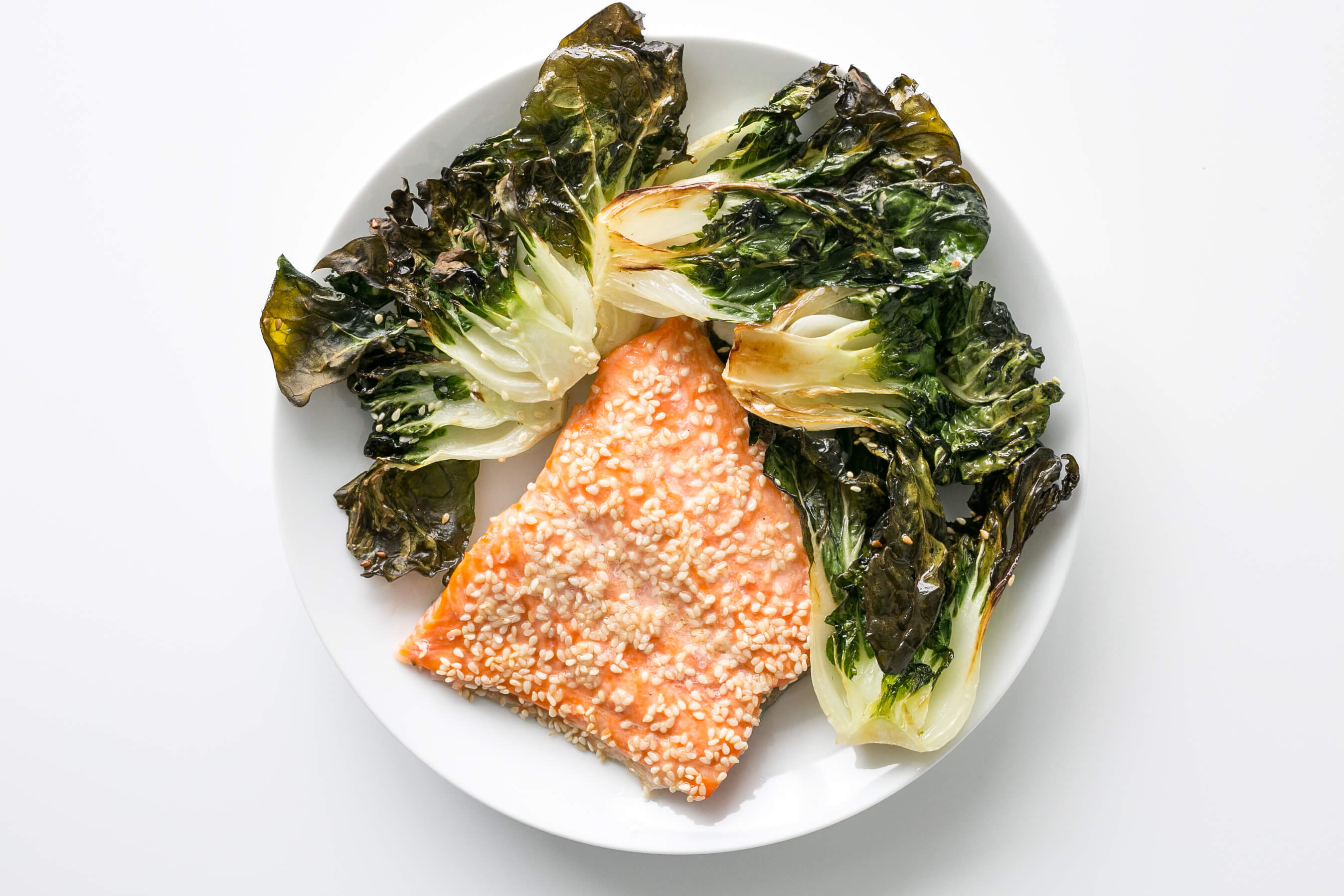 5 Ingredient Meal Ideas Your Clients Will Love: One Pan Sesame Trout & Bok Choy