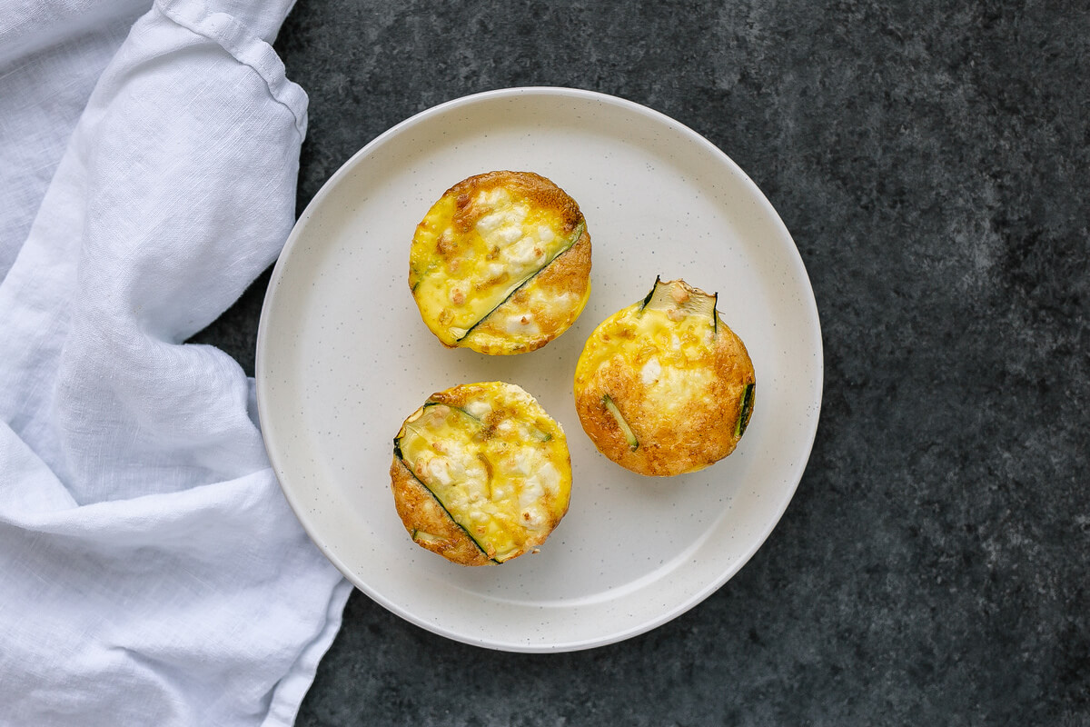 5 Ingredient Meal Ideas Your Clients Will Love: Zucchini & Goat Cheese Egg Muffins