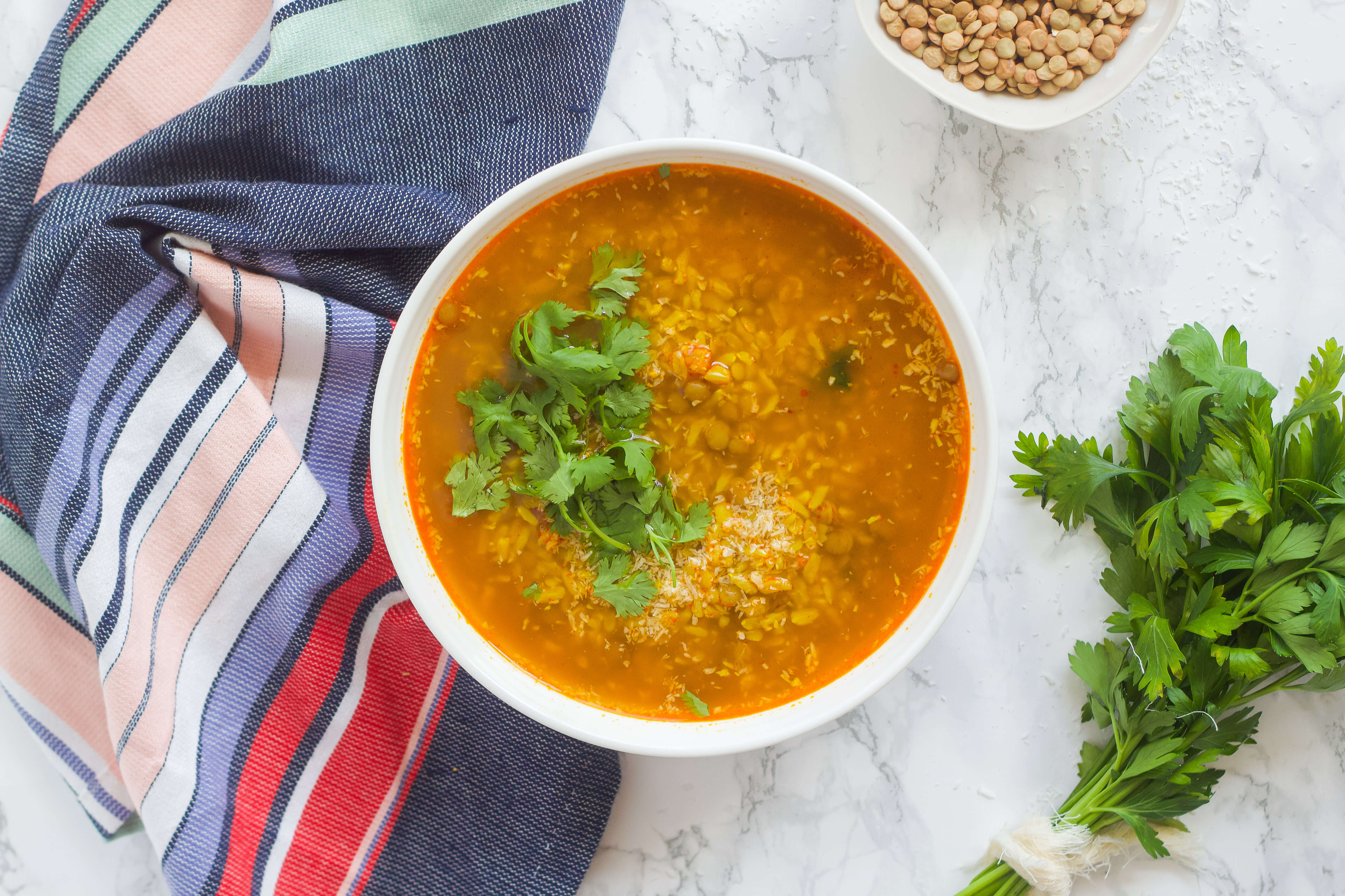 Healthy $4 Dinners to Add to Your Client's Meal Plan: Spicy Coconut Lentil Soup