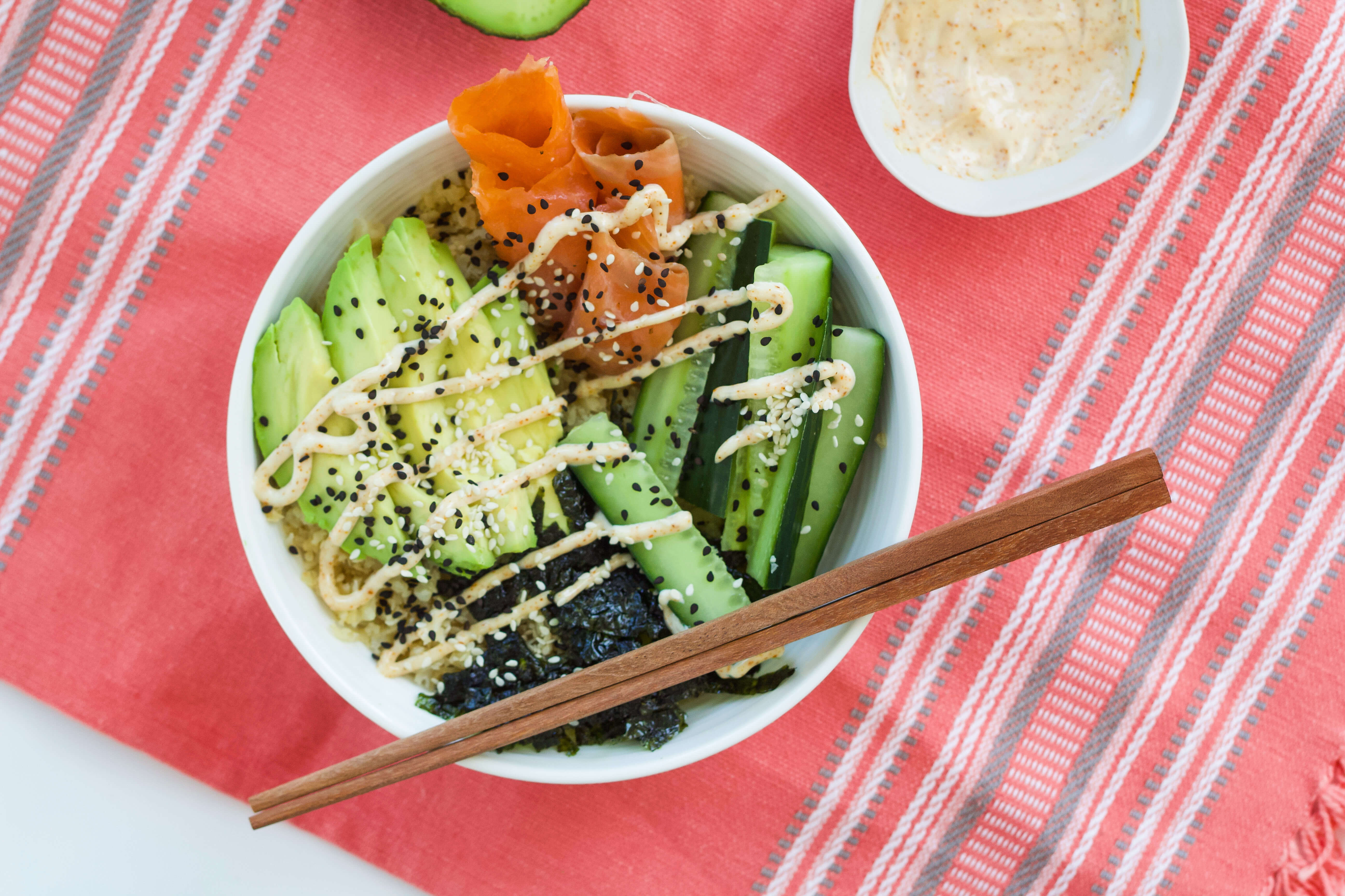 21 Recipe Ideas to Help Manage Your Clients Blood Sugar: Deconstructed Sushi Bowl