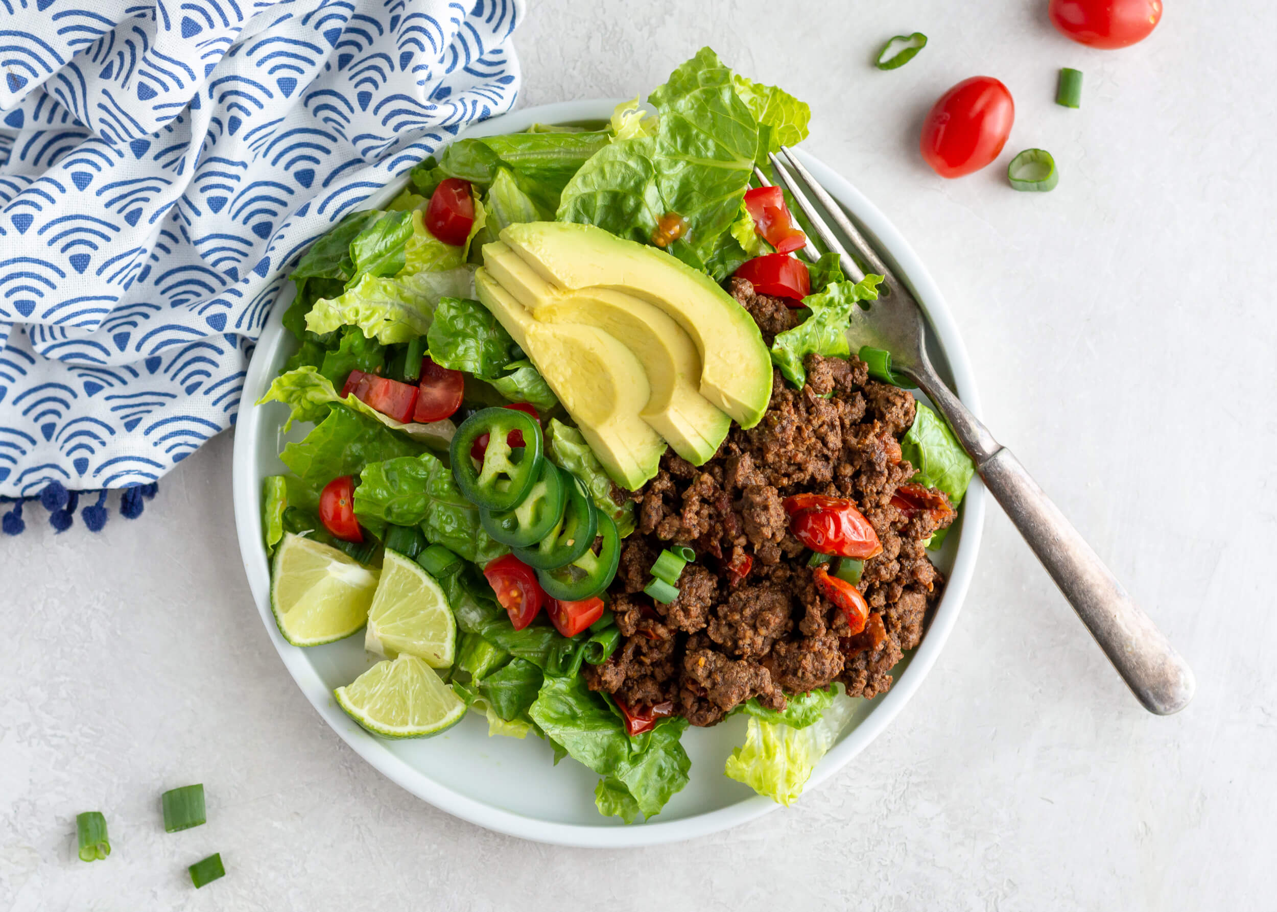 20 Specific Carbohydrate Diet Meals to Help Clients With Inflammatory Bowel Disease: Taco Salad with Beef