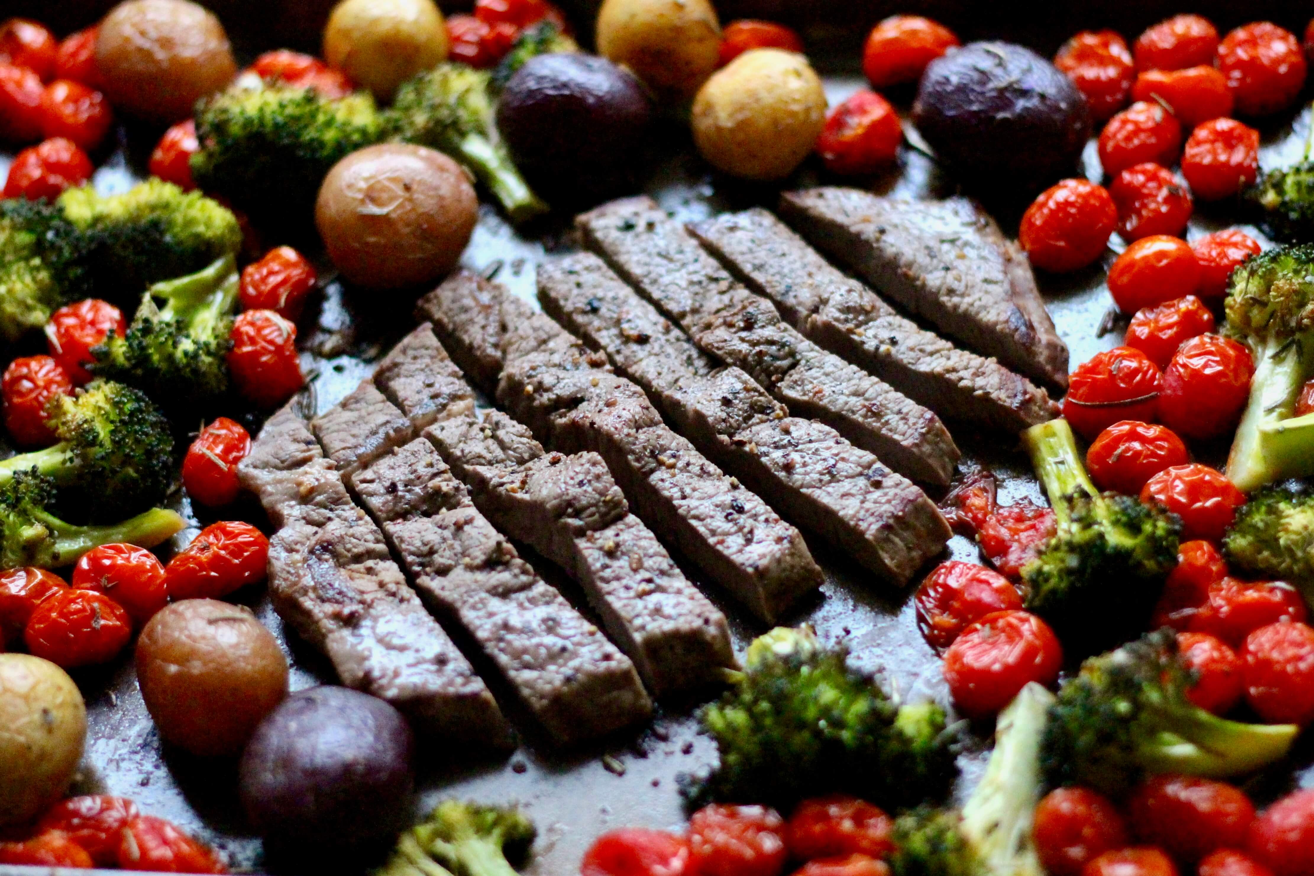 Gain Muscle or Lose Fat with Kelly McKinnon: One Pan Steak, Potatoes & Broccoli