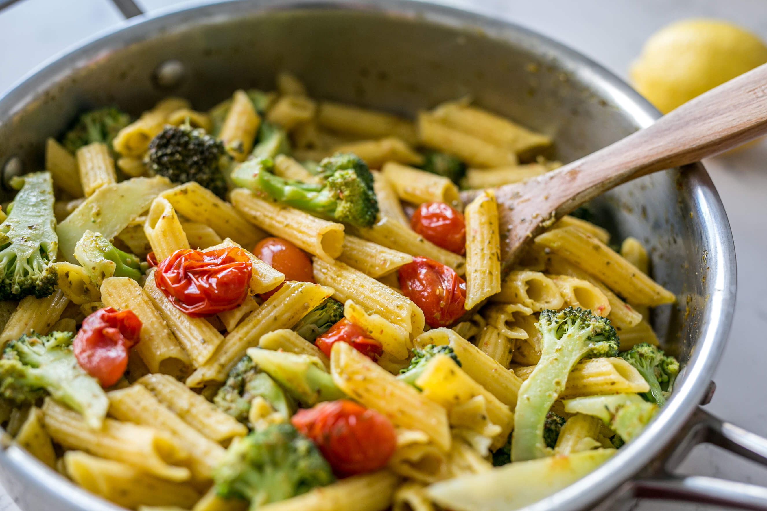 Nutrition Planning for Prenatal Women with Dr. Aviva Romm: Lemon Pesto Penne