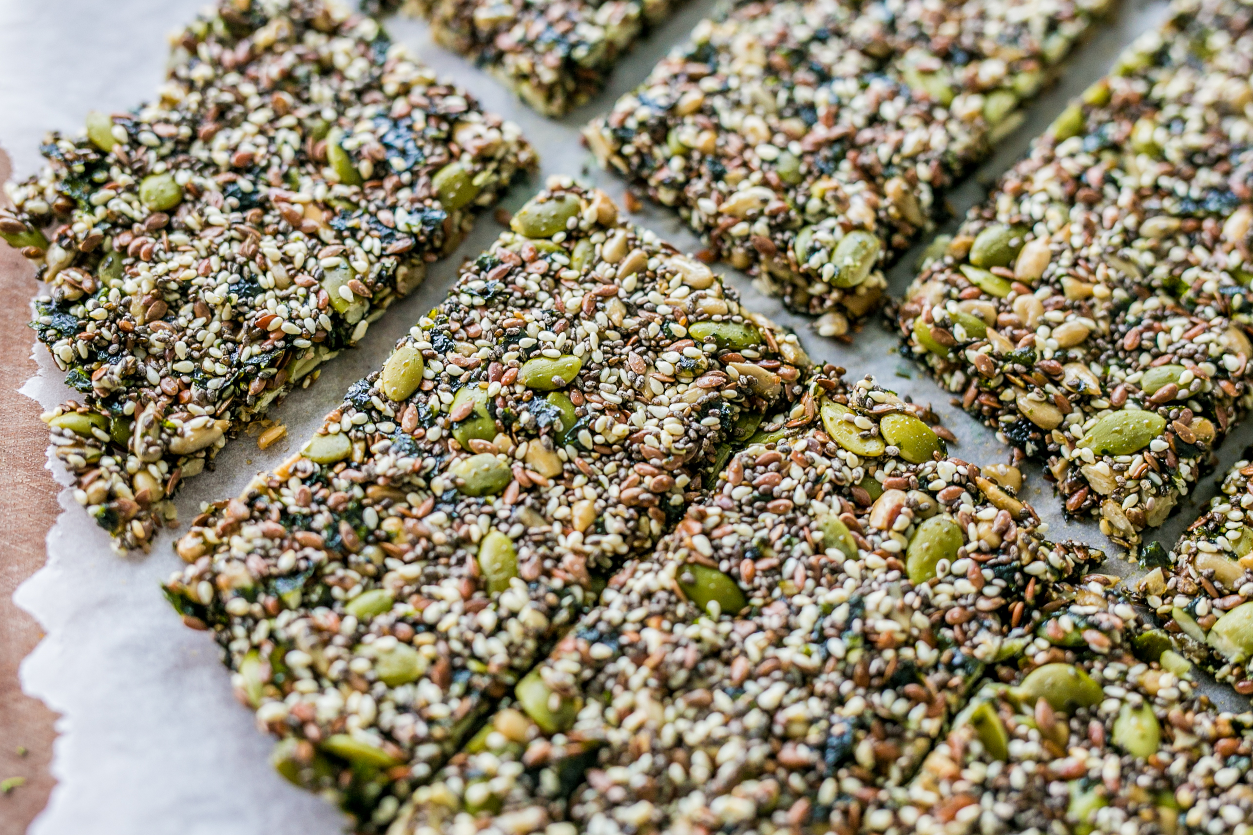 Nutrition Planning for Clients with Cancer Featuring Cathy Biase: Nori & Seed Crackers