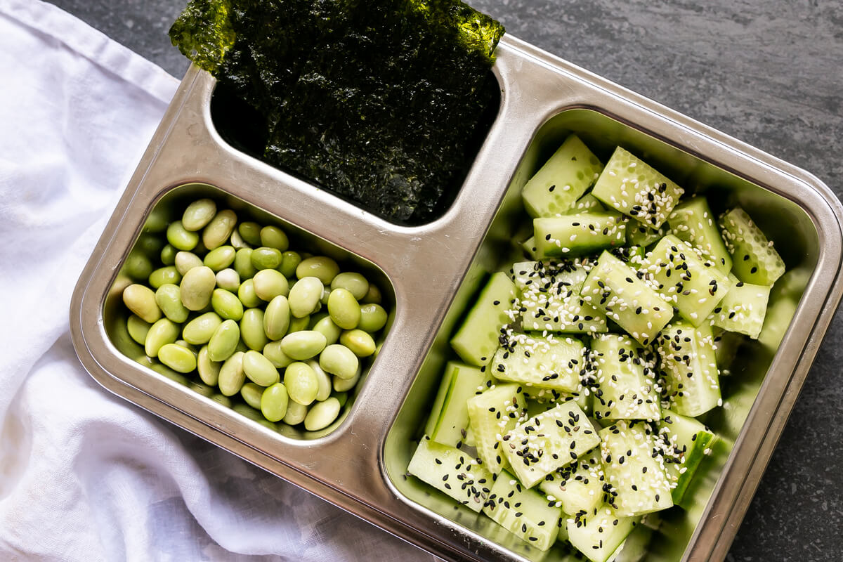 20 Meals to Help Clients Manage Gastroesophageal Reflux Disease (GERD):Sesame Cucumber Salad with Nori