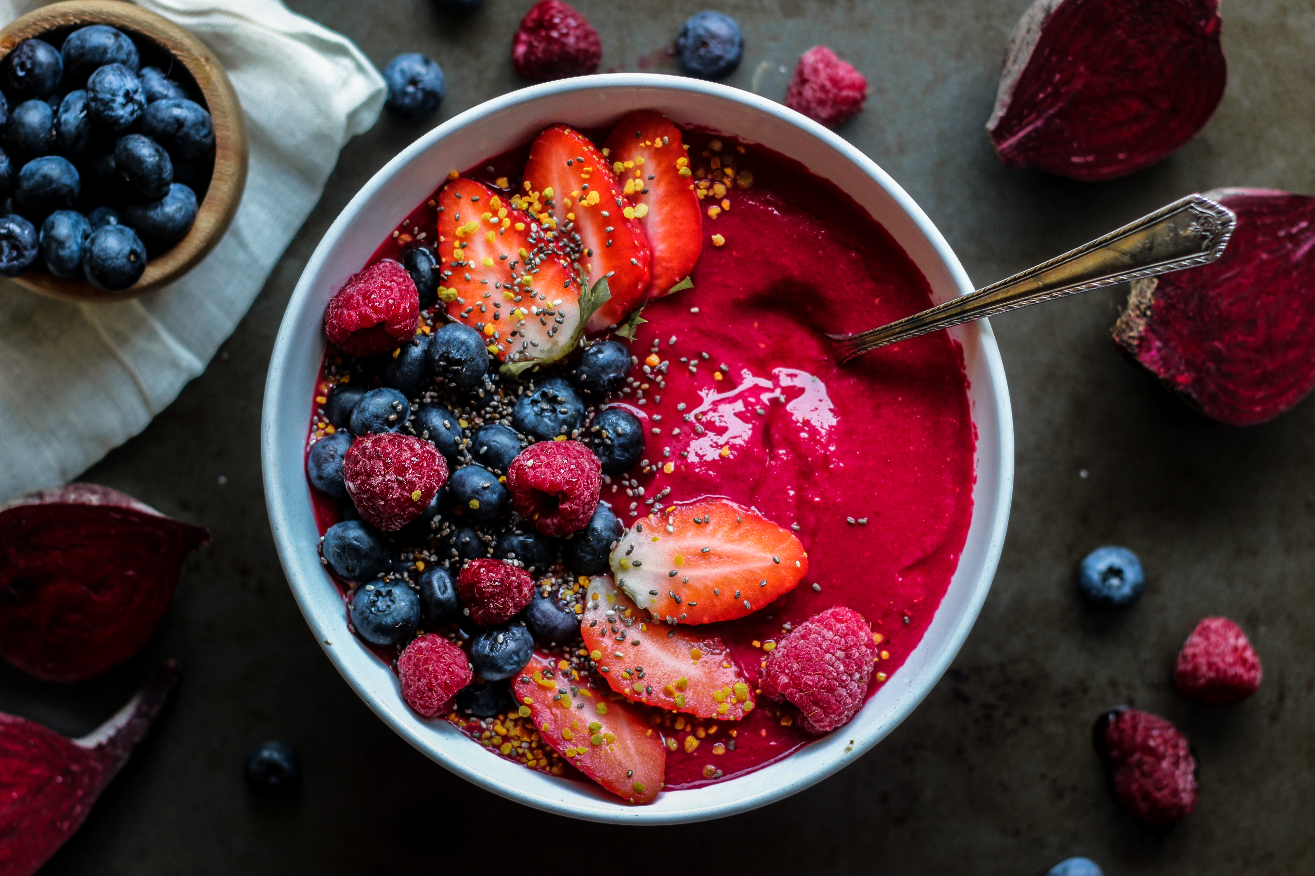 Nutrition Planning for Clients with Cancer Featuring Cathy Biase: Berry Beet Smoothie Bowl