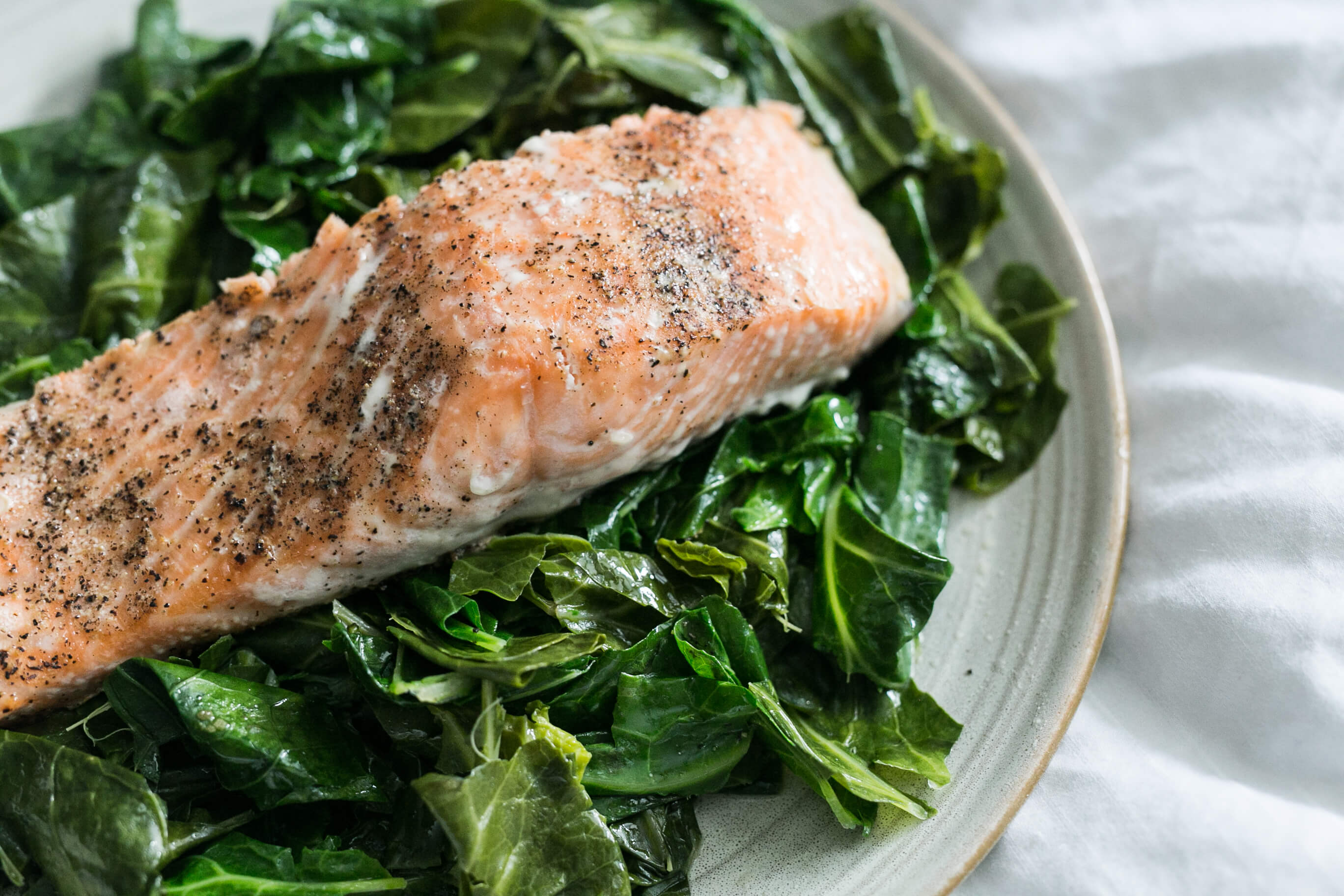 Nutrition Planning for Prenatal Women with Dr. Aviva Romm: Salmon with Coconut Kale