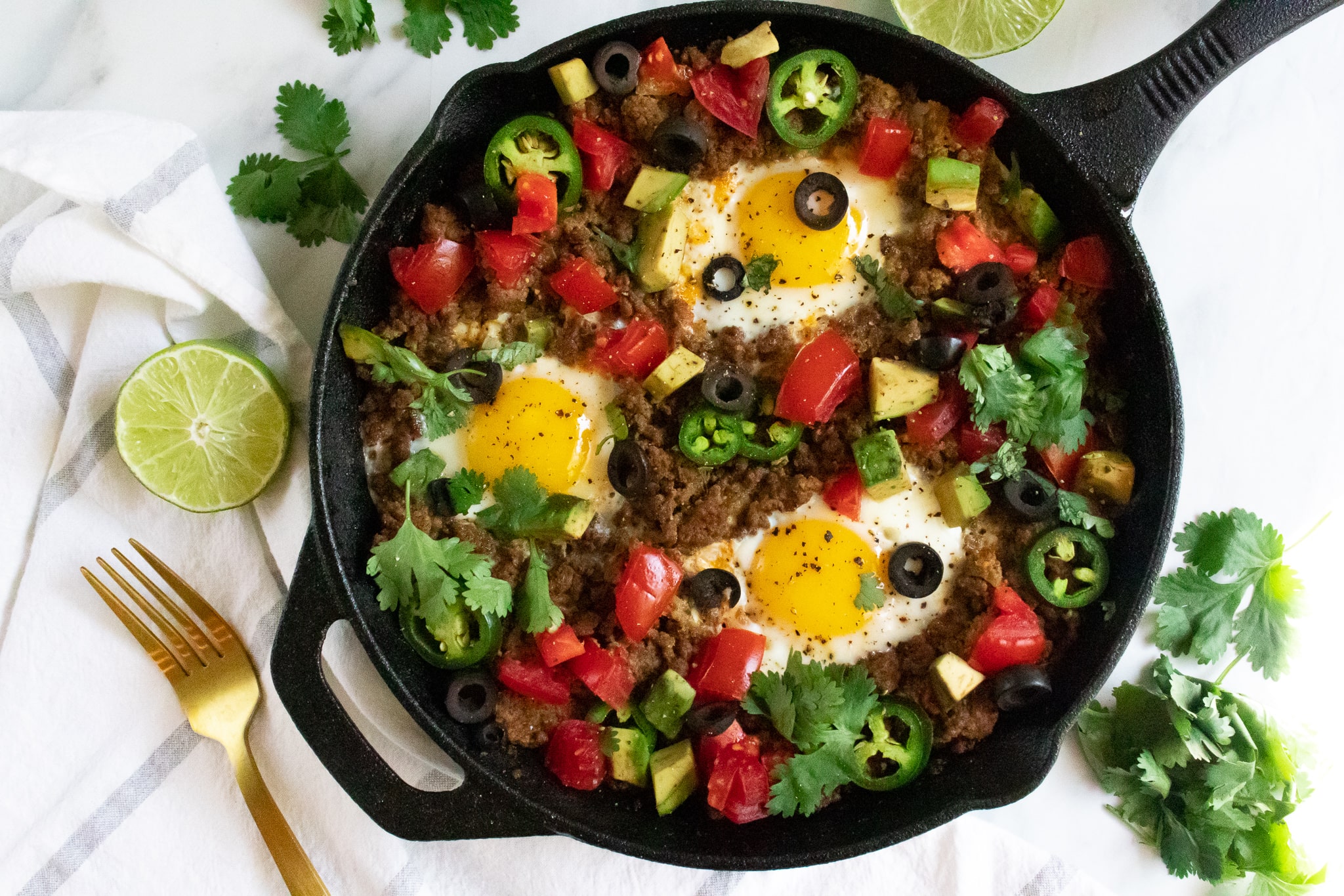 20 Meal Ideas to Support Your Clients Oral Health:Taco Breakfast Skillet