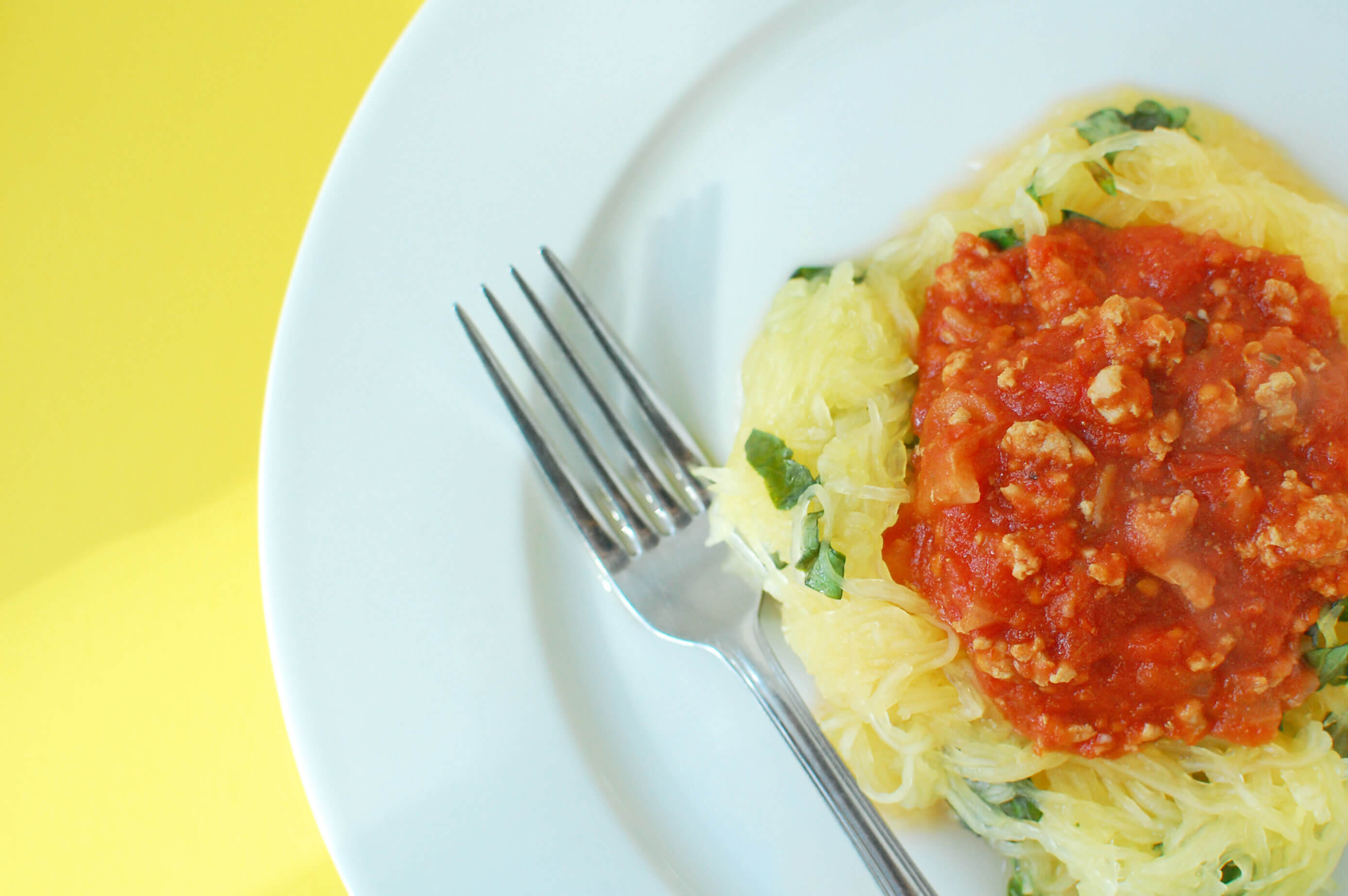 20 Meal Ideas to Help Clients with Eczema: Slow Cooker Bolognese with Spaghetti Squash
