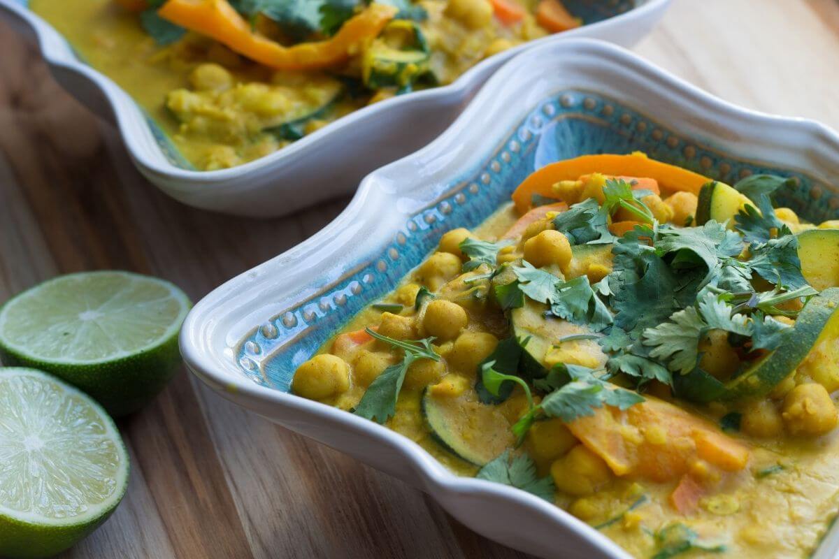 20 Meal Ideas to Help Clients Manage Acne: Peanut Butter Curry Chickpea Stew