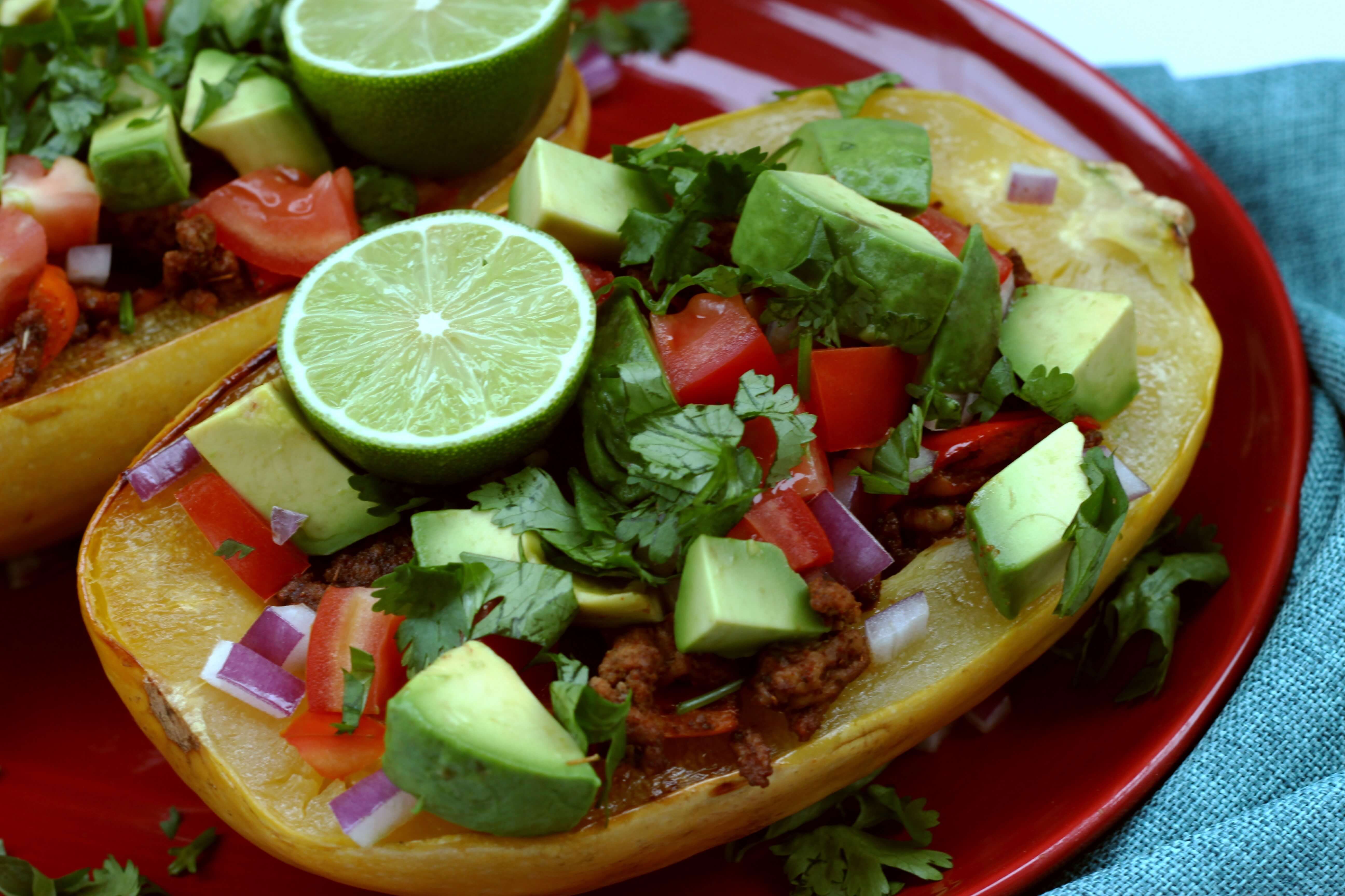 20 Meal Ideas to Help Clients with Eczema: Spaghetti Squash Burrito Bowls