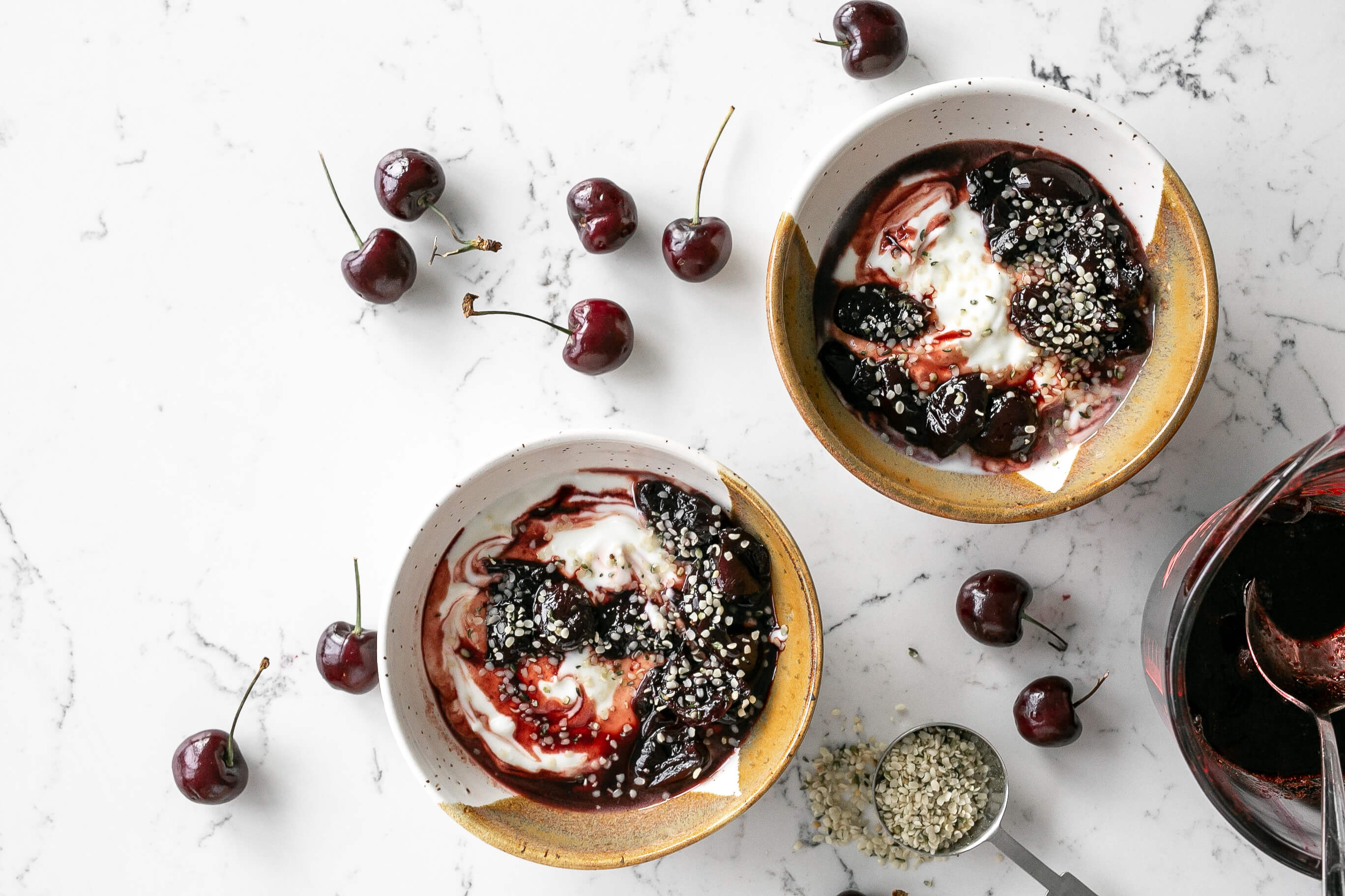 20 Meal Ideas to Help Clients Manage Arthritis: Cherry Balsamic Glazed Yogurt