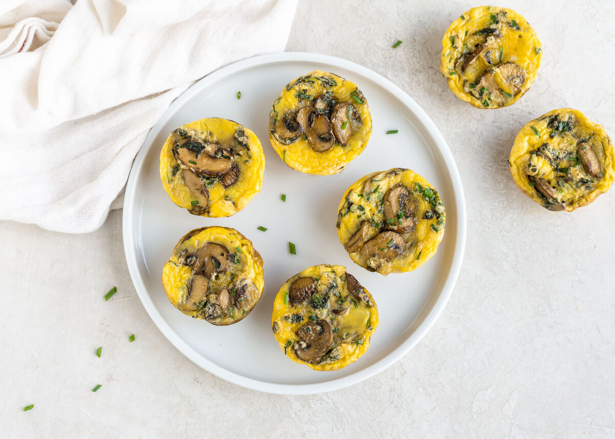 20 Low Oxalate Meals Your Clients Will Love: Mushroom & Herb Egg Muffins