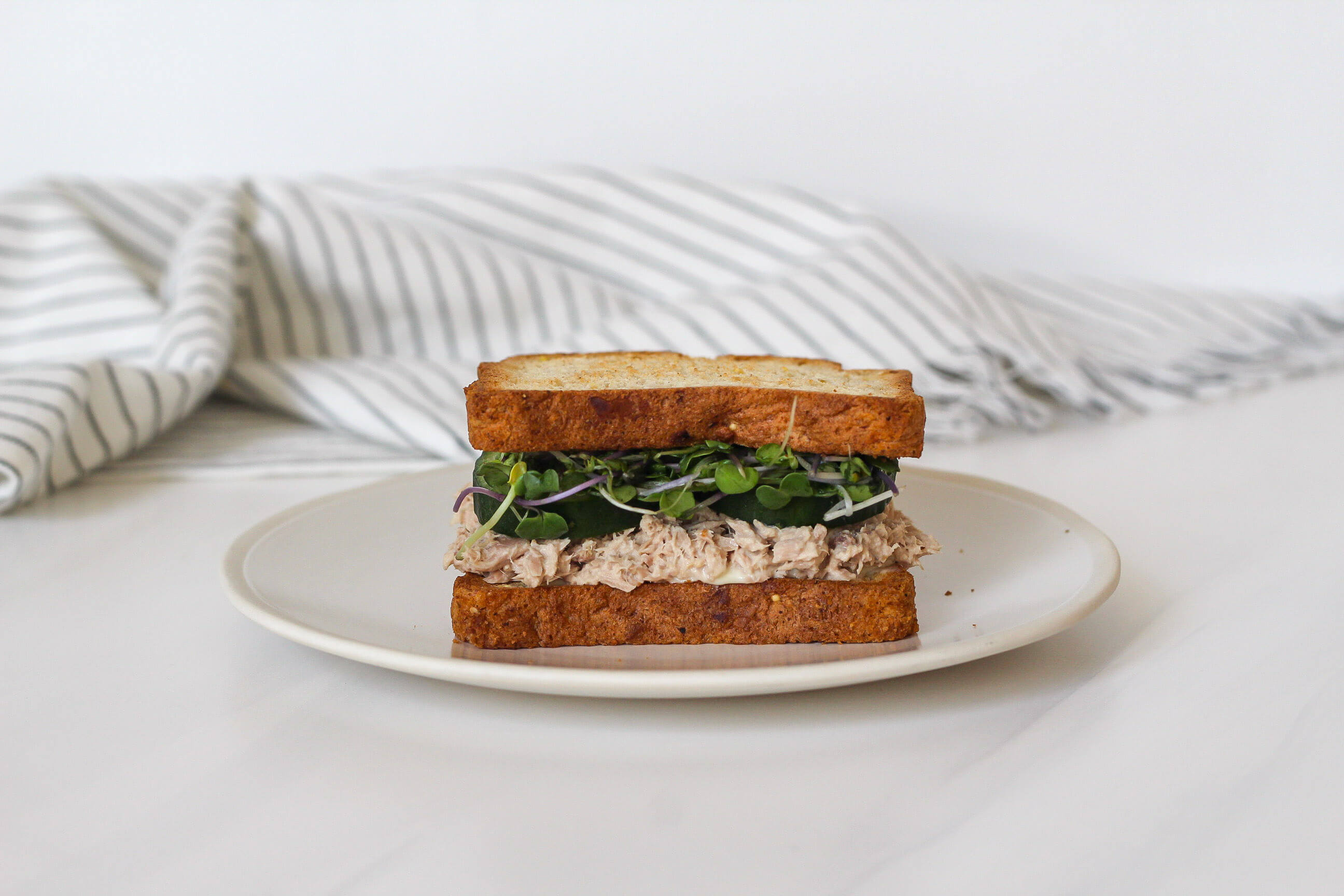 20 Meal Ideas to Support Student-Athletes: Tuna & Cucumber Sandwich