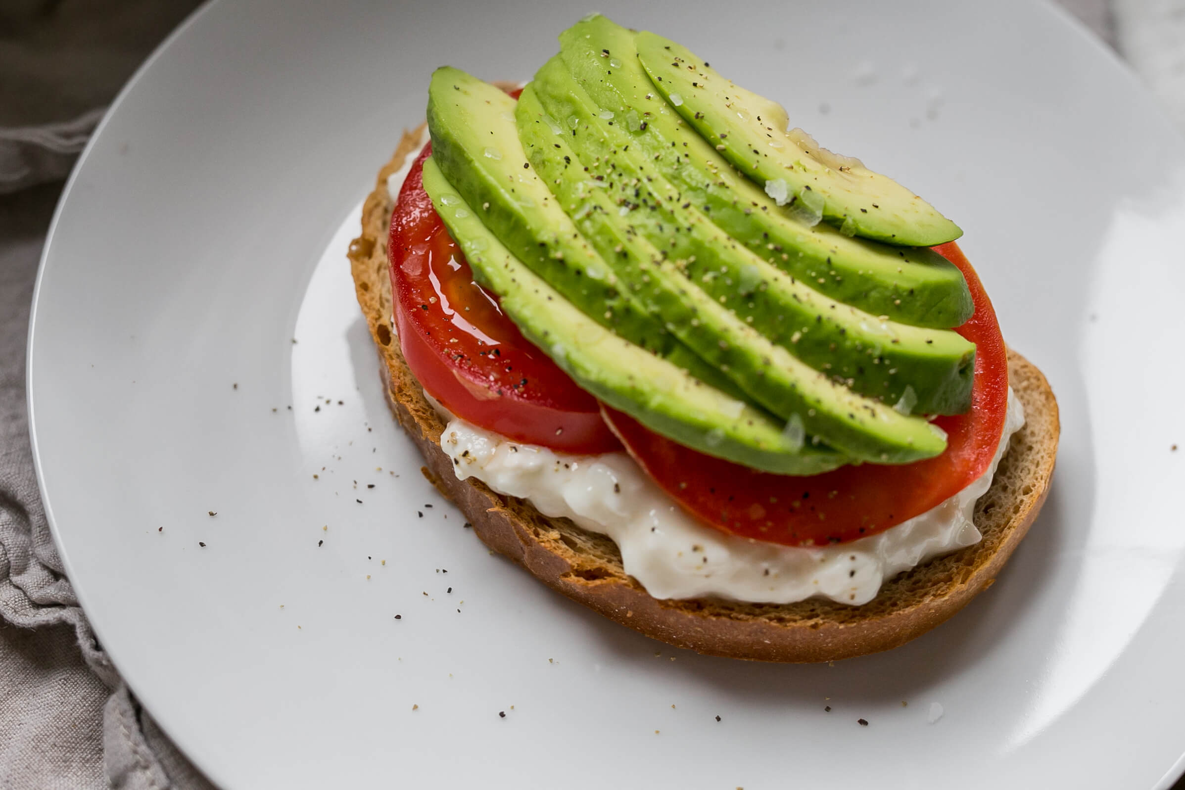 20 Meal Ideas to Support Student-Athletes: Avocado Toast with Cottage Cheese & Tomato