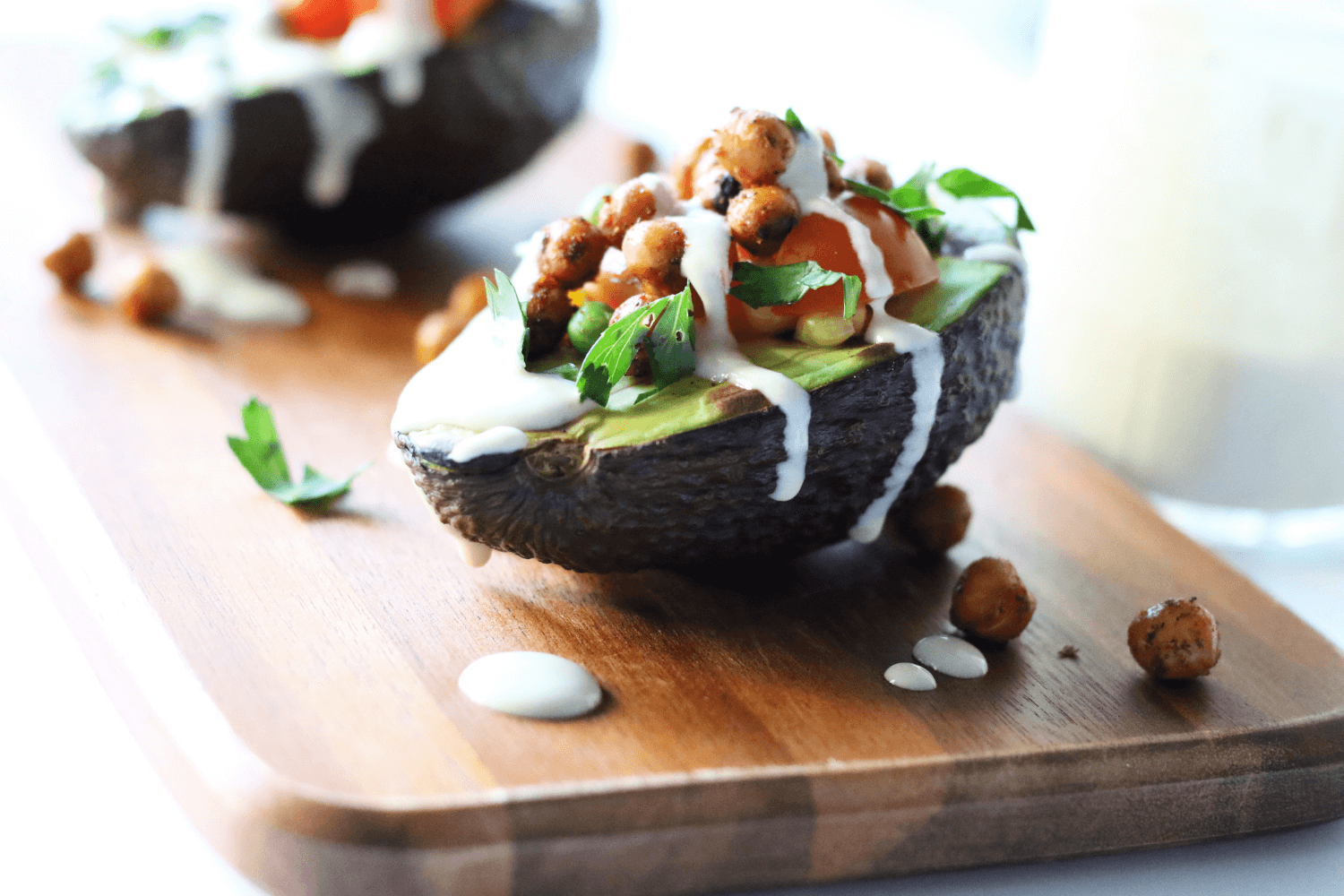 20 Meal Ideas Your Clients Can Grill This Summer: Grilled Chickpea Stuffed Avocados