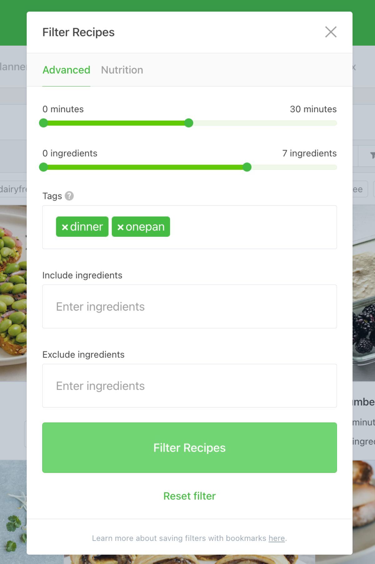 How Health Coaches Can Use Meal Plans & Recipe Collections to Grow Their Business:filters